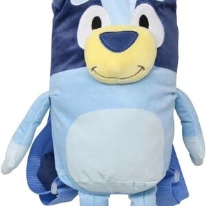 BBC Bluey Blue and Yellow Kids 16” BackPack Plush . NWT
